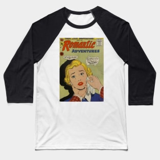 Vintage "Romantic Adventures" Cover Baseball T-Shirt